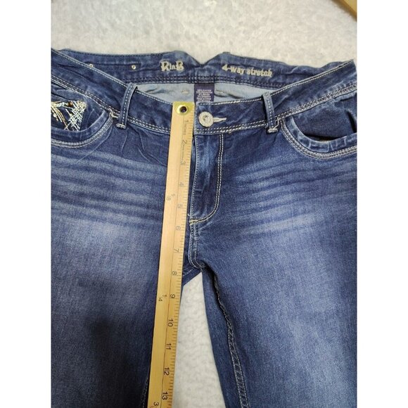 Rythm and Blues Women's Jeans Size 6 Reg Dark Wash 4 Way Stretch - Picture 5 of 9